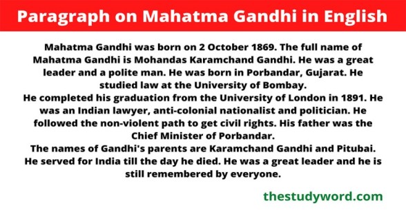Paragraph-on-Mahatma-Gandhi-in-English