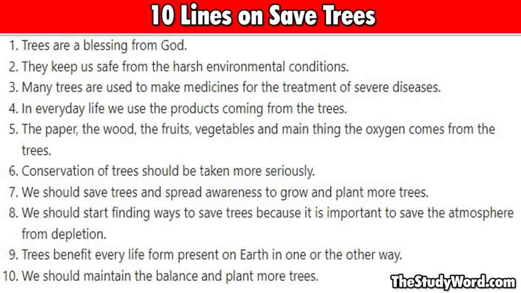 Save Trees 10 Lines